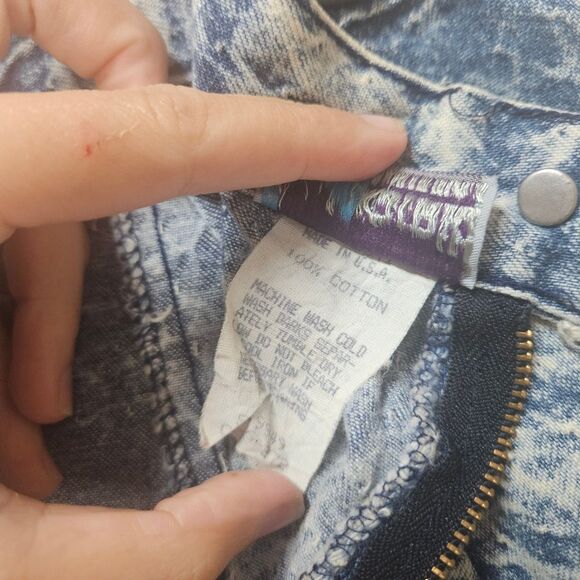 Vintage Jj Magirk Jean Skirt Size 5 100% Cotton - Picture 5 of 6